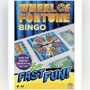Wheel of Fortune Bingo Fast Fun Game By Mattel Games